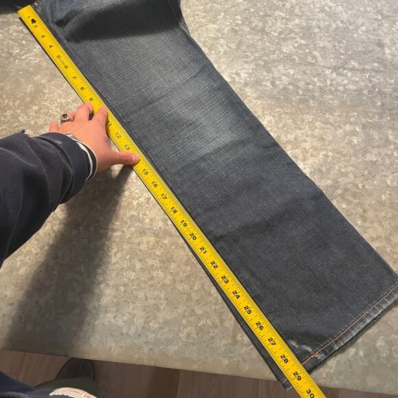 Vintage Y2K Diesel Industry Zink Low Rise Bootcut Denim Jeans 30x29 Italy Cotton - Picture 12 of 13